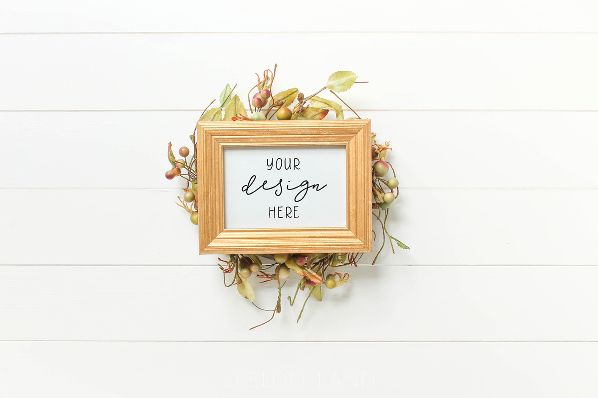 Styled Festive Gold Frame Mockup 1 in Print Mockups - product preview 8