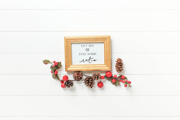 Styled Festive Gold Frame Mockup 2 in Print Mockups - product preview 1