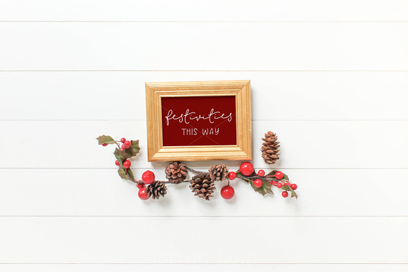 Styled Festive Gold Frame Mockup 2 in Print Mockups - product preview 2