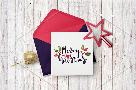 5 greeting cards for Merry Christmas in Postcard Templates - product preview 1