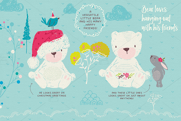 Winter days with Bear in Illustrations - product preview 2