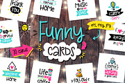 30 Funny Lettering Cards Collection!
