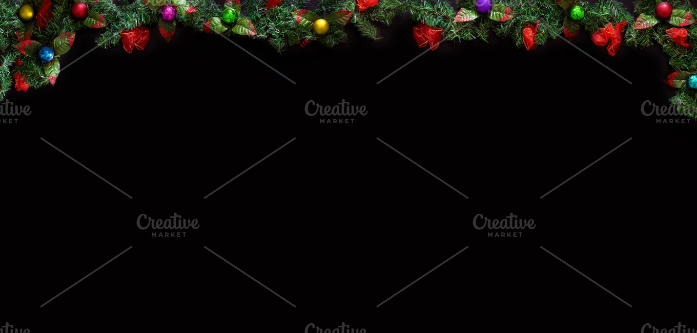 High Resolution Black Christmas Background