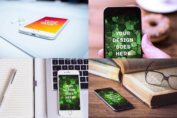 MEGA BUNDLE! - 50 iPone 7 and 6S in Mobile & Web Mockups - product preview 1