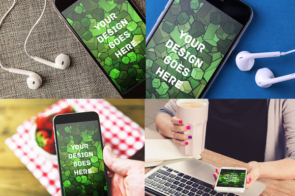 MEGA BUNDLE! - 50 iPone 7 and 6S in Mobile & Web Mockups - product preview 2