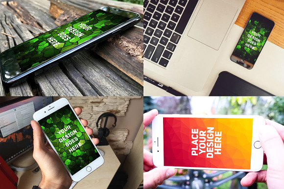 MEGA BUNDLE! - 50 iPone 7 and 6S in Mobile & Web Mockups - product preview 3