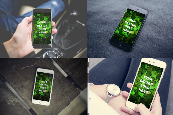 MEGA BUNDLE! - 50 iPone 7 and 6S in Mobile & Web Mockups - product preview 4