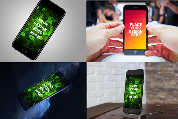 MEGA BUNDLE! - 50 iPone 7 and 6S in Mobile & Web Mockups - product preview 10
