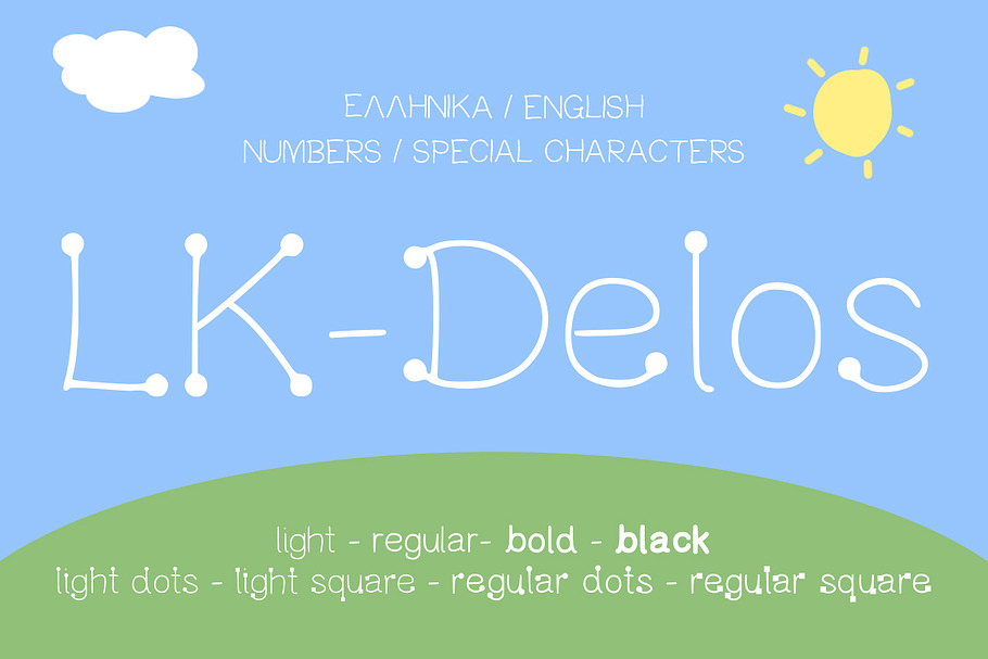 Delos Playful Kids Inspired Font in Display Fonts - product preview 8