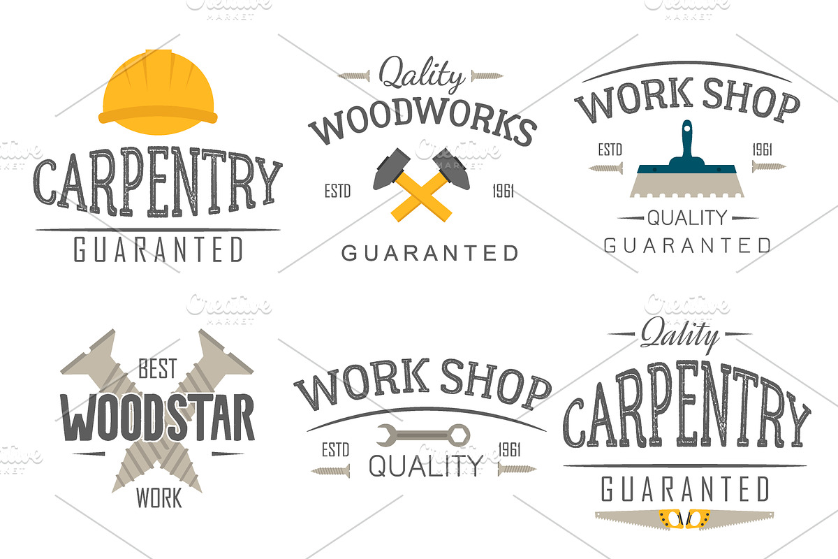 Construction tool logo vector in Objects - product preview 8