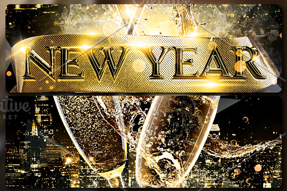 New Year Party Template in Flyer Templates - product preview 3