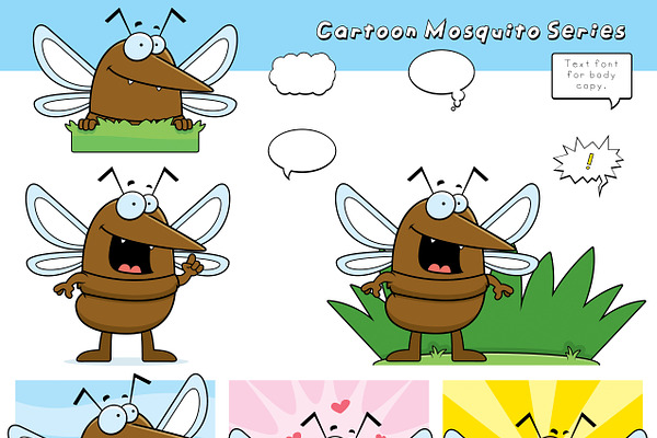Cartoon Mosquito Series