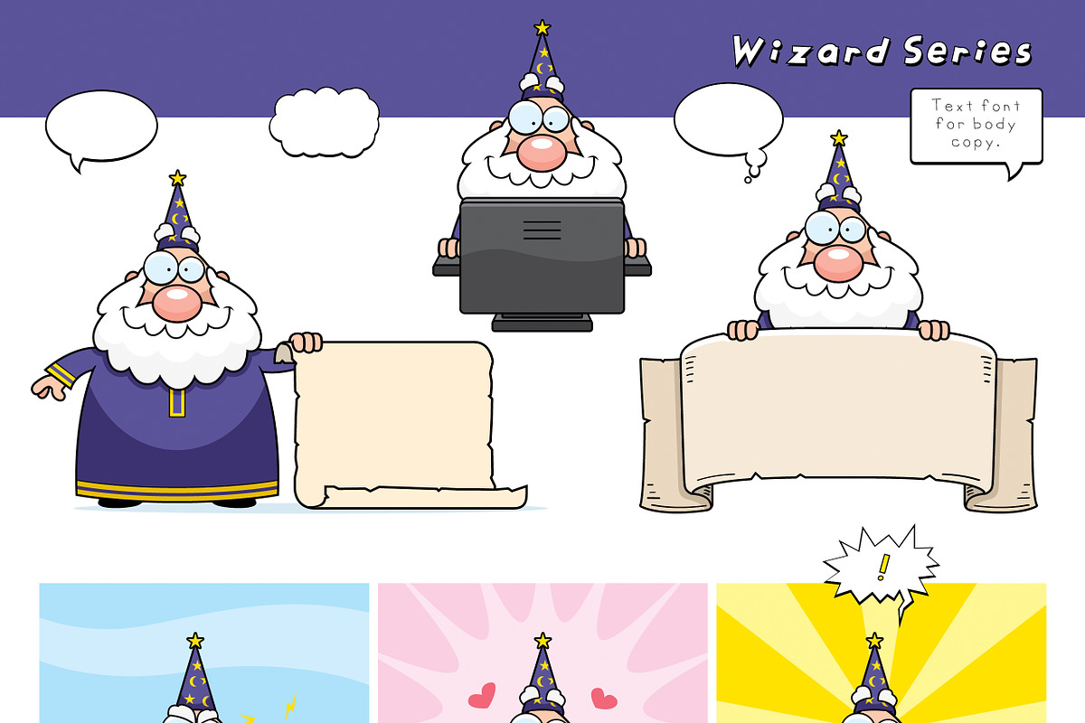 Cartoon Wizard Series in Graphics - product preview 8
