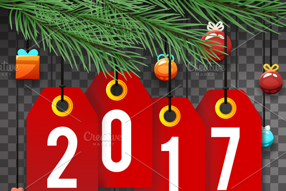 New Year 2017  in Illustrations - product preview 8