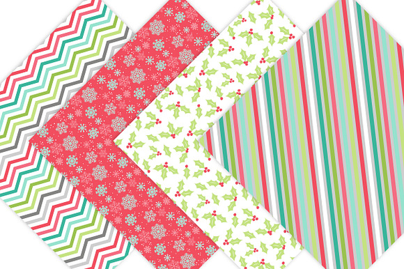 Christmas Digital Paper Patterns in Patterns - product preview 2