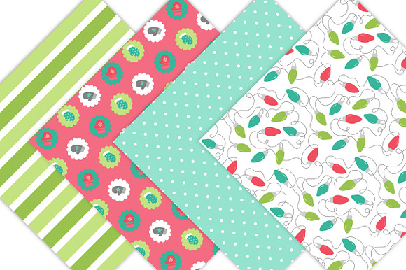 Christmas Digital Paper Patterns in Patterns - product preview 4