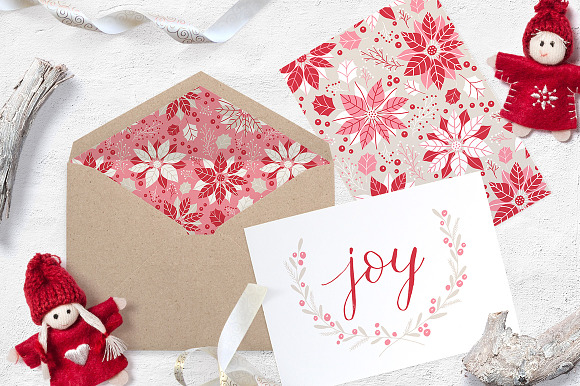 Christmas hand lettering & patterns in Patterns - product preview 4