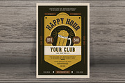 Vintage Happy Hour Beer Promotion