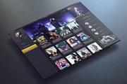 iPad Music App Ui