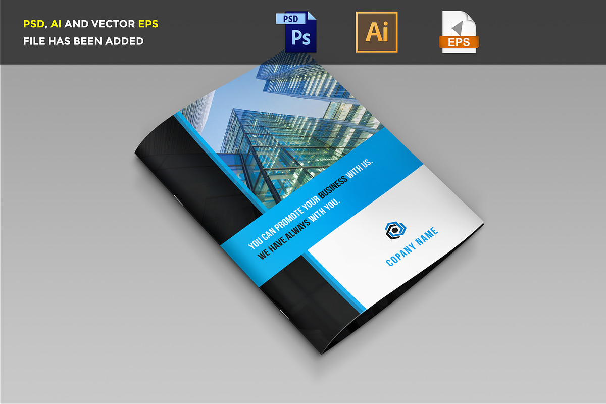 Corporate Business Bi-Fold Brochure in Brochure Templates - product preview 8