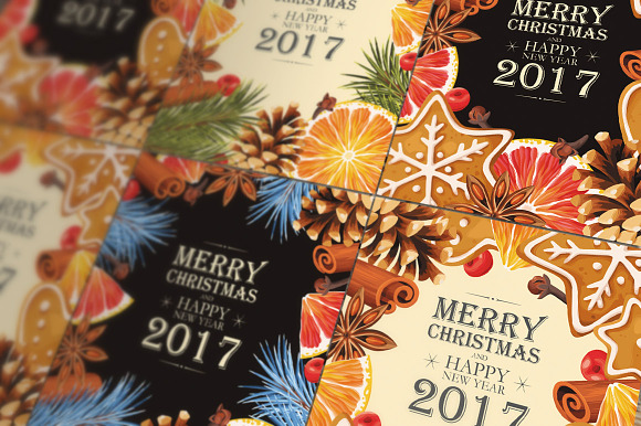 Christmas Cards in Postcard Templates - product preview 2