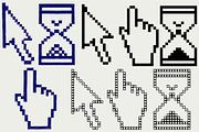 Pixel cursors SVG