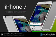 Iphone 7 Mockup Flying White