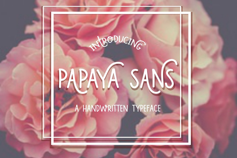 Papaya Sans- Handwritten Font in Sans-Serif Fonts - product preview 8