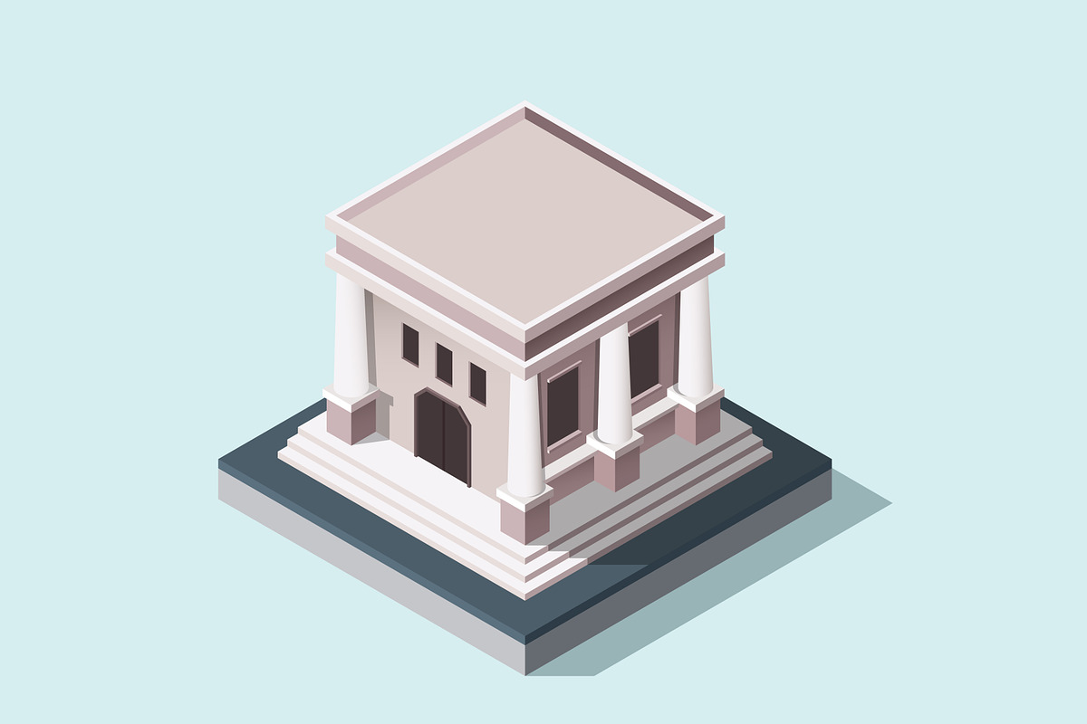 Isometric Illustration - Museum in Illustrations - product preview 8