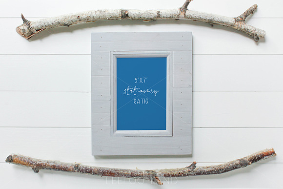 Styled Photo - Twig & Frame Mockup in Print Mockups - product preview 1