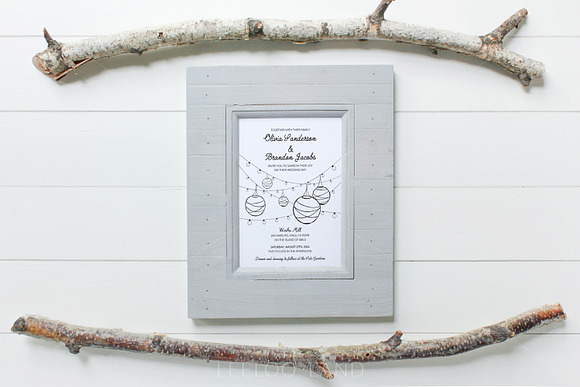Styled Photo - Twig & Frame Mockup in Print Mockups - product preview 2