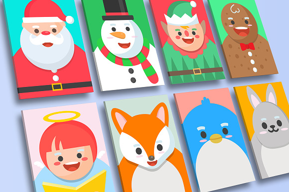 Xmasland Christmas characters design in Illustrations - product preview 1