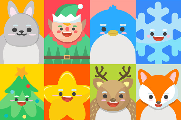 Xmasland Christmas characters design in Illustrations - product preview 4