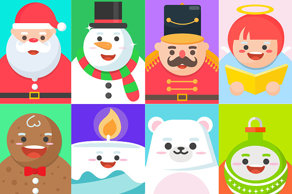 Xmasland Christmas characters design in Illustrations - product preview 5