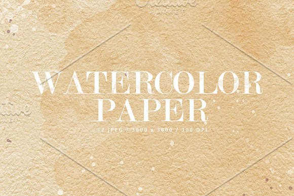 12 Watercolor Papers - Part 2 in Textures - product preview 2