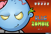 Blue Zombie Character - Set 1