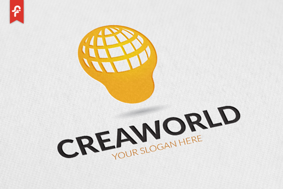 Crea World Logo in Logo Templates - product preview 8