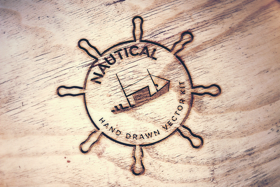 Hand Drawn Seafood + Nautical Logos in Illustrations - product preview 8