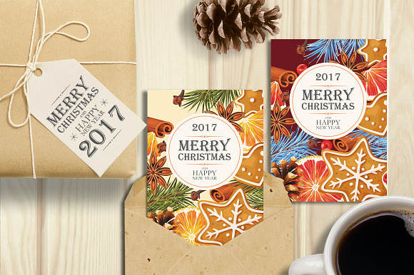 Christmas Cards vol.2 in Postcard Templates - product preview 1