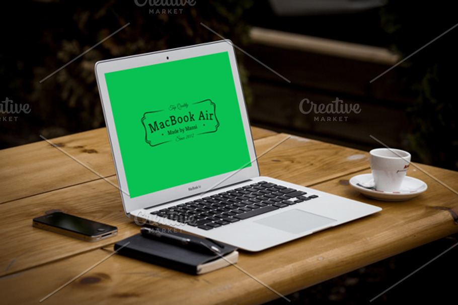 Mockup for MacBook Air in Mobile & Web Mockups - product preview 8
