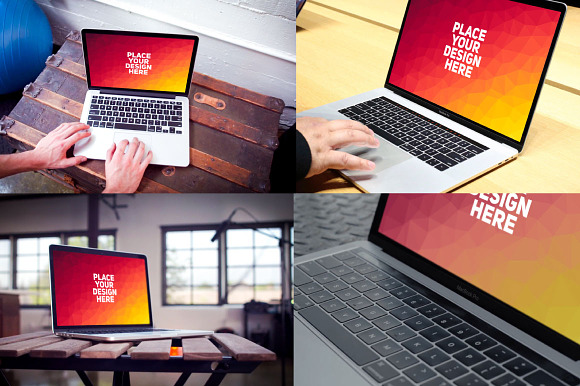 ULTIMATE BUNDLE! - 100 MacBook  in Mobile & Web Mockups - product preview 4