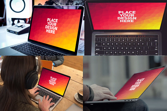 ULTIMATE BUNDLE! - 100 MacBook  in Mobile & Web Mockups - product preview 12