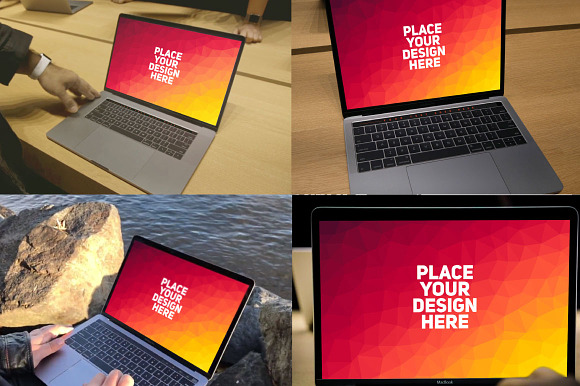 ULTIMATE BUNDLE! - 100 MacBook  in Mobile & Web Mockups - product preview 16