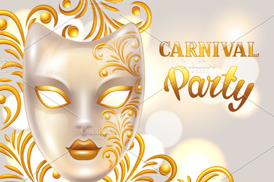 Carnival invitation cards. in Flyer Templates - product preview 8