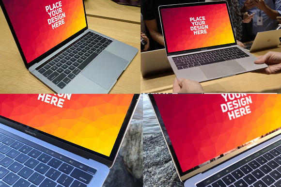 MEGA BUNDLE! - 50 MacBook Mock-up#2 in Mobile & Web Mockups - product preview 7