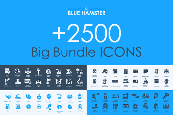 BLUE HAMSTER Icons Library in Graphics - product preview 6
