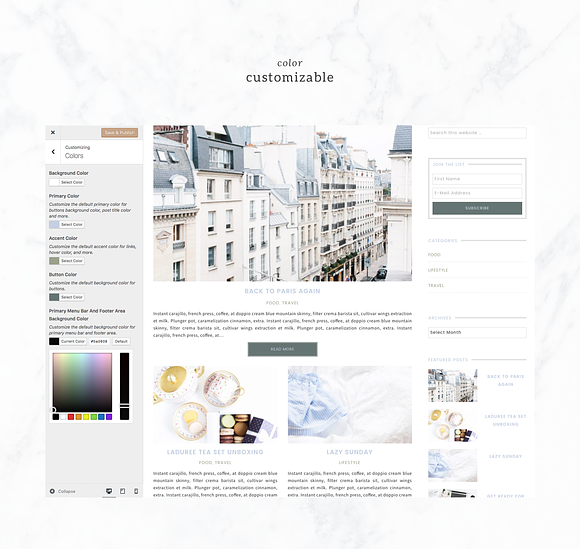 Wordpress Theme Reese in WordPress Blog Themes - product preview 2