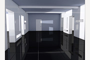 Empty room 3D render