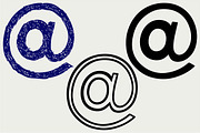 Contact icons email SVG