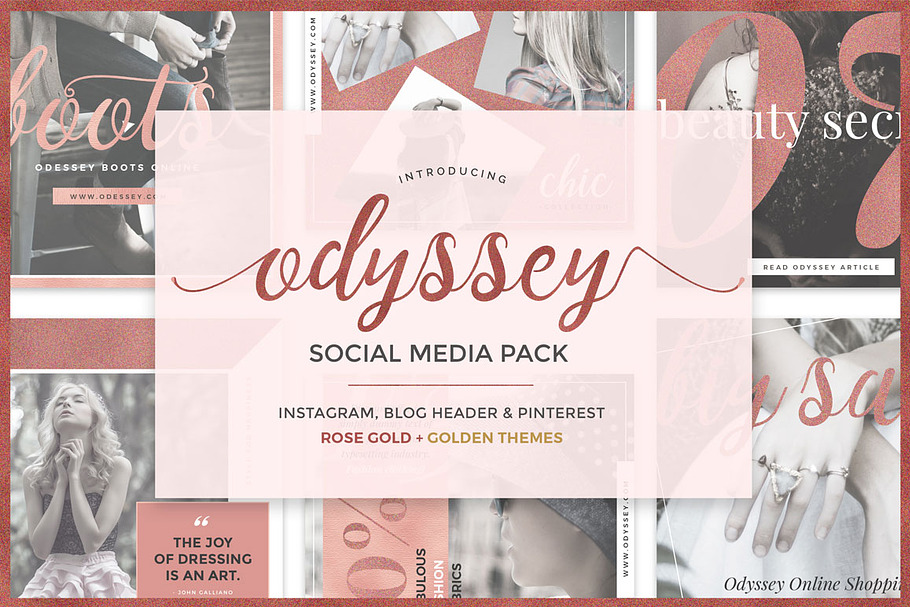 ODYSSEY Social Media Pack in Social Media Templates - product preview 8